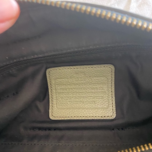 Olive Coach toiletries/cosmetics bag - Picture 5 of 6